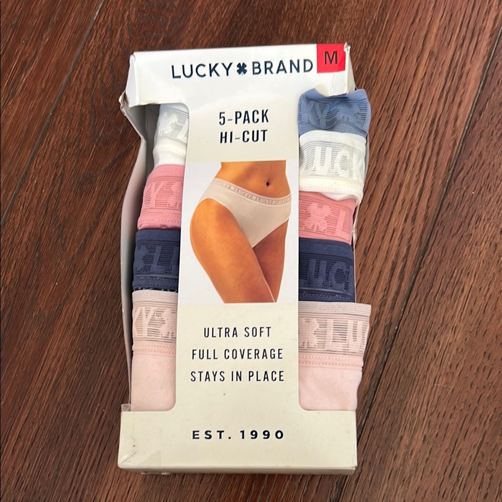 Lucky Brand Pink and Blue Briefs 3-Pack